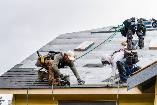Professional Roofing technician working in Long Beach, CA